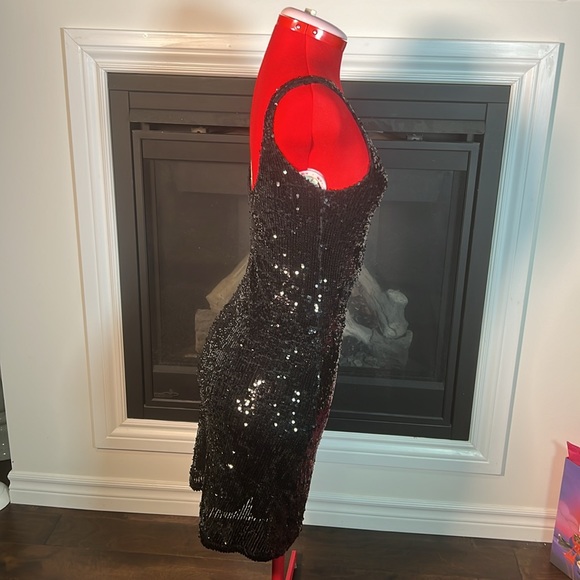 Bedo Sequin Black Party Cocktail dress - Picture 4 of 4